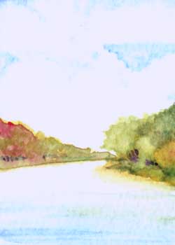 "River II" by Helen Klebesadel, Madison WI - Watercolor - SOLD